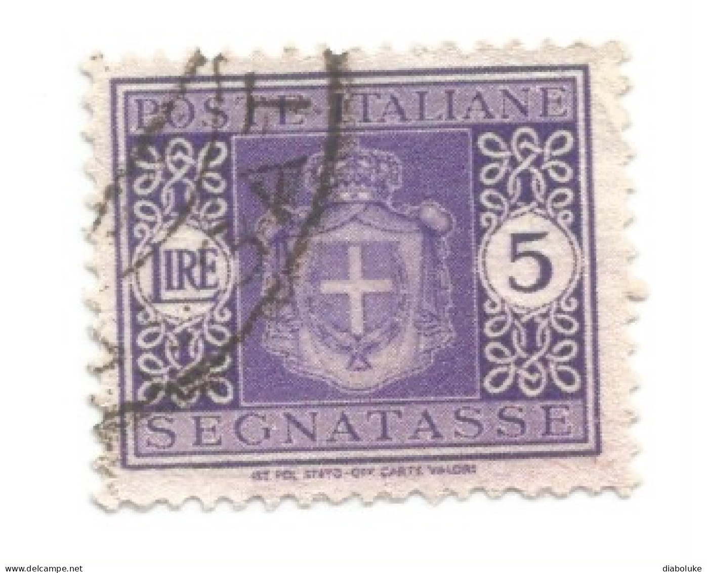 (REGNO D'ITALIA) 1945, SEGNATASSE, STEMMA SENZA FASCI - 8 francobolli usati