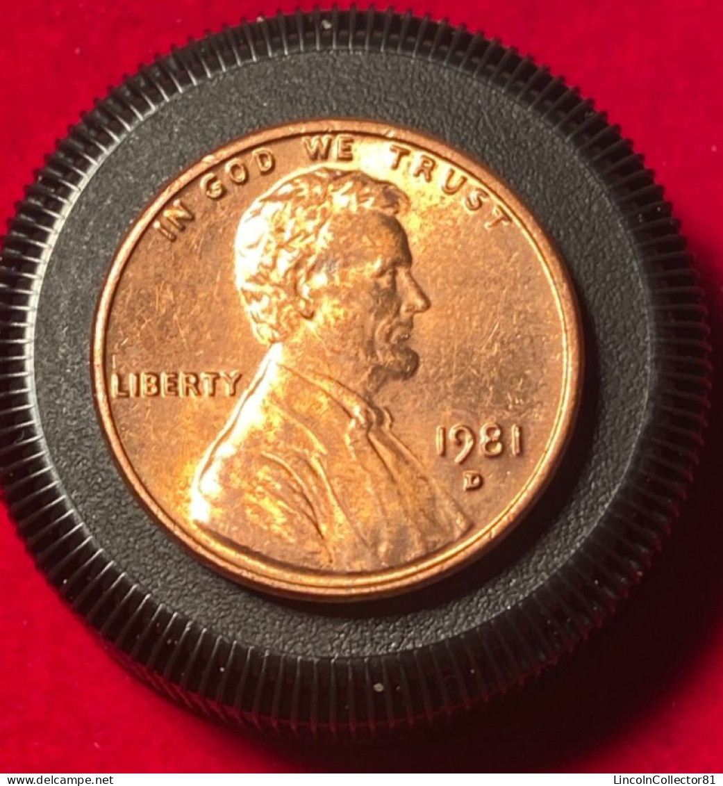 1981 D Lincoln Memorial Error Penny DDO