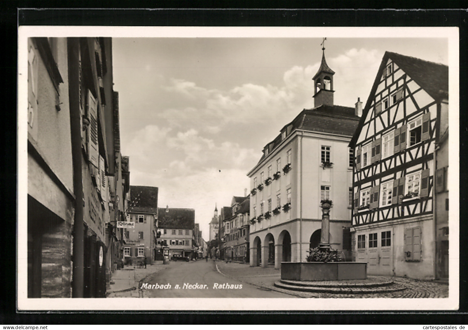 AK Marbach A. N., Rathaus, Ratstüble  - Marbach