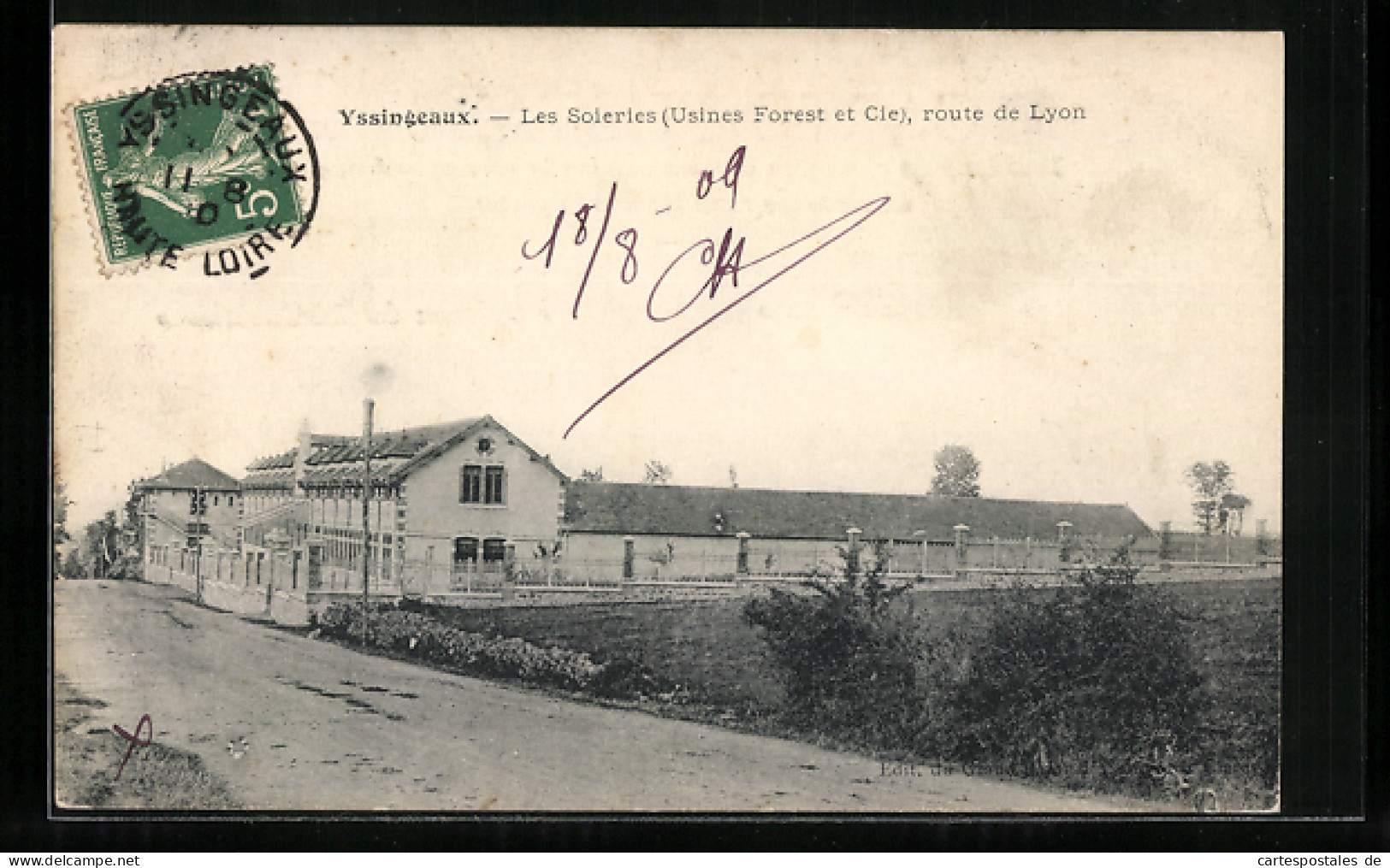 CPA Yssingeaux, Les Soleries, Usines Forest Et Cie  - Yssingeaux