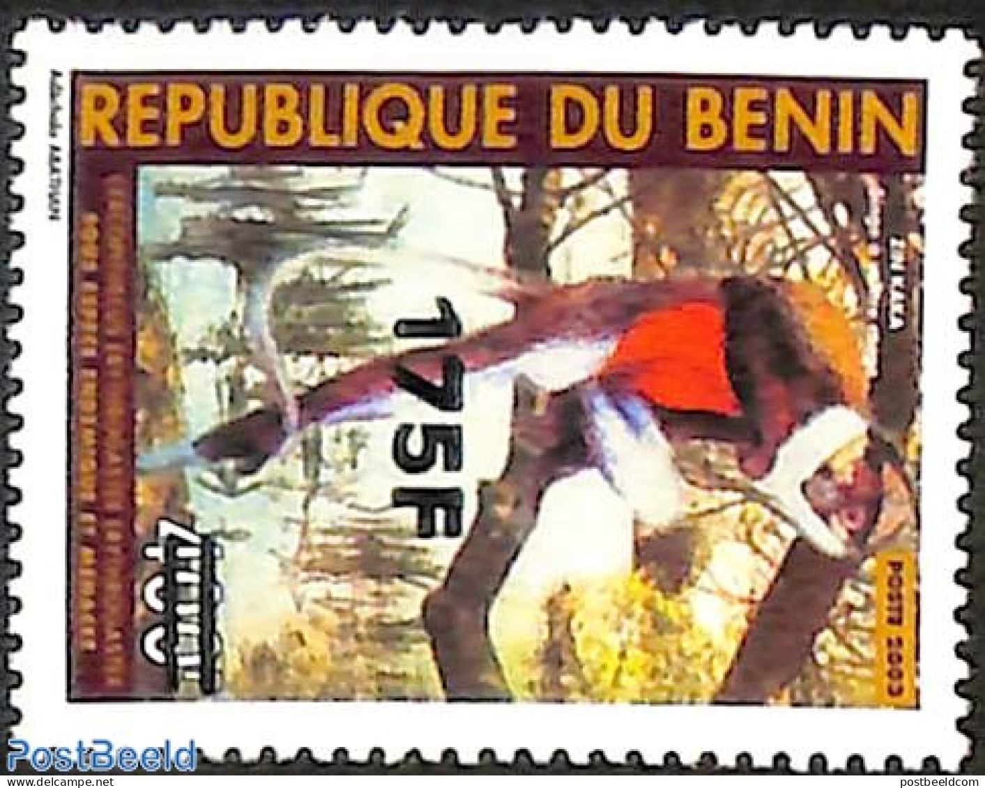 Benin 2007 Monkey, Overprint, Mint NH, Nature - Various - Monkeys - Trees & Forests - Errors, Misprints, Plate Flaws - Nuovi