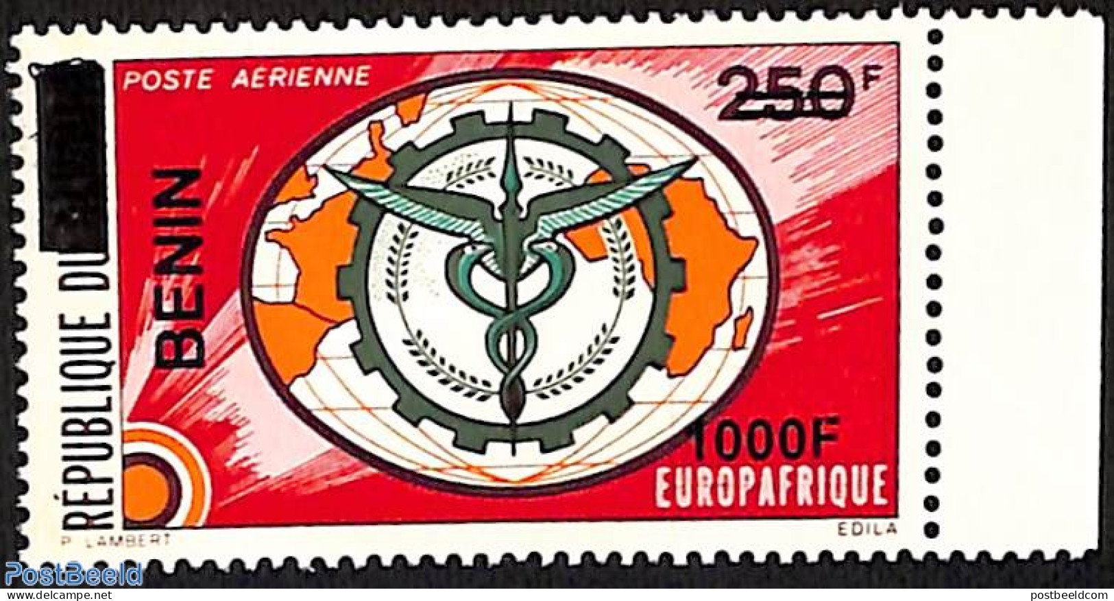 Benin 2009 Afrique Europe, Overprint, Mint NH, History - Various - Afriqueeurope - Errors, Misprints, Plate Flaws - Unused Stamps