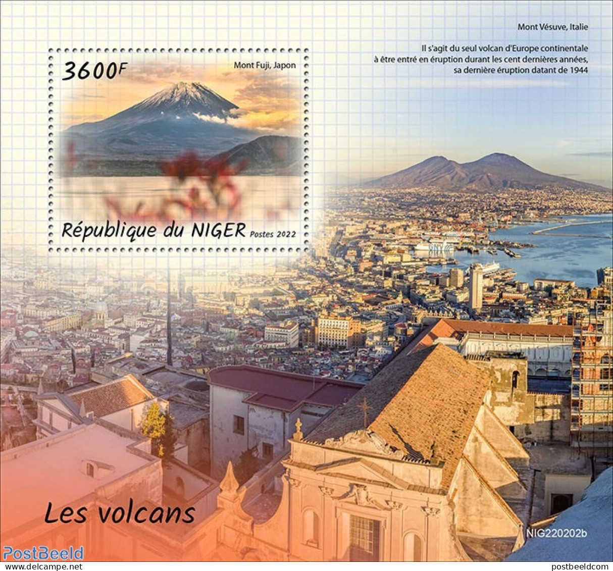 Niger 2022 Volcanoes, Mint NH, Nature - Sport - Mountains & Mountain Climbing - Bergsteigen