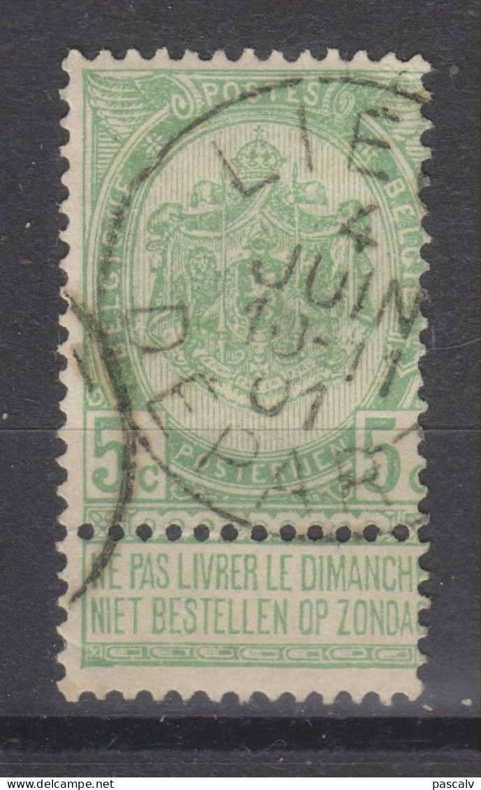 COB 56 Oblitération Centrale LIEGE DEPART - 1893-1907 Coat Of Arms