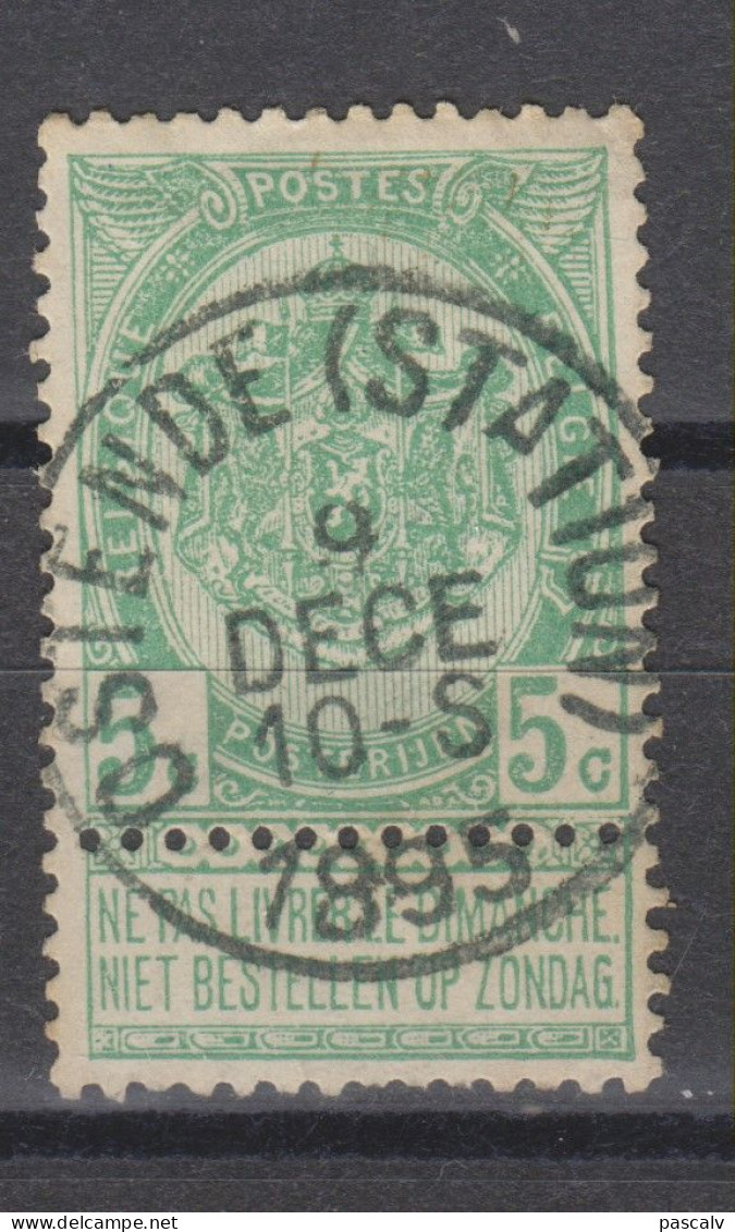 COB 56 Oblitération Centrale OSTENDE (STATION) - 1893-1907 Coat Of Arms