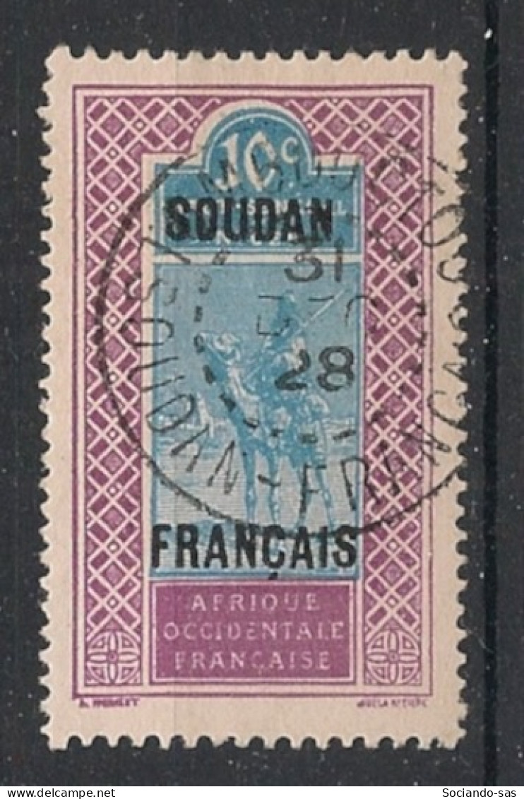 SOUDAN - 1925-26 - N°YT. 37 - Targui 10c Lilas-rose Et Bleu - Oblitéré / Used - Used Stamps