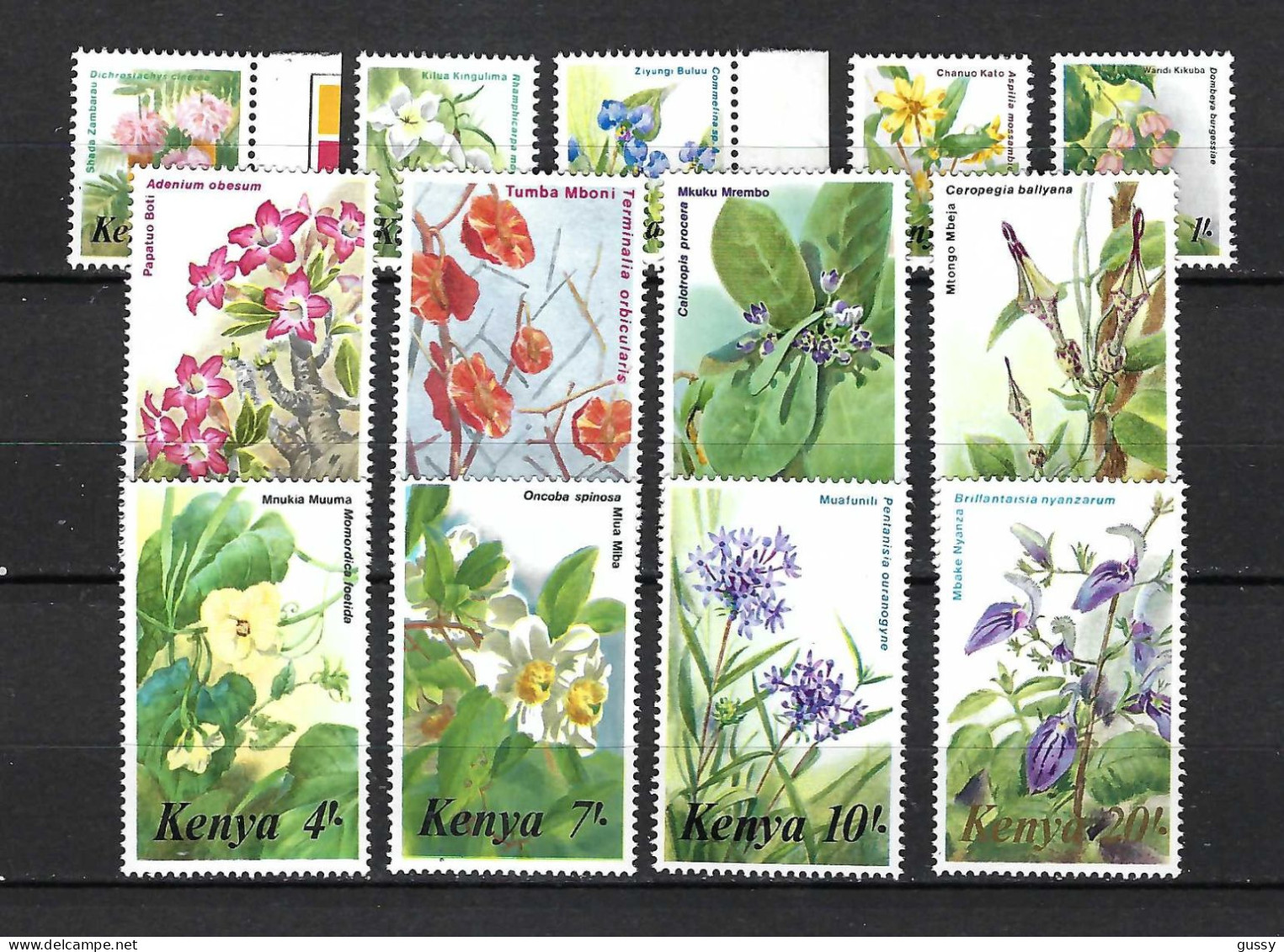 KENYA 1970: Lot De Neufs** "FLEURS" - Kenia (1963-...)