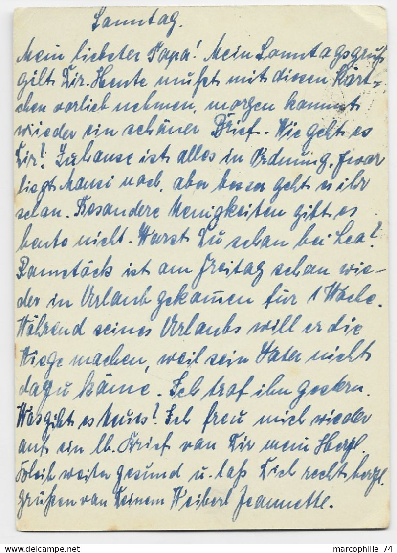 GERMANY REICH ENTIER 6C POSTKARTE FRIEDRICH GROSSE 28.1.1940 TO N°09581 - Postkarten