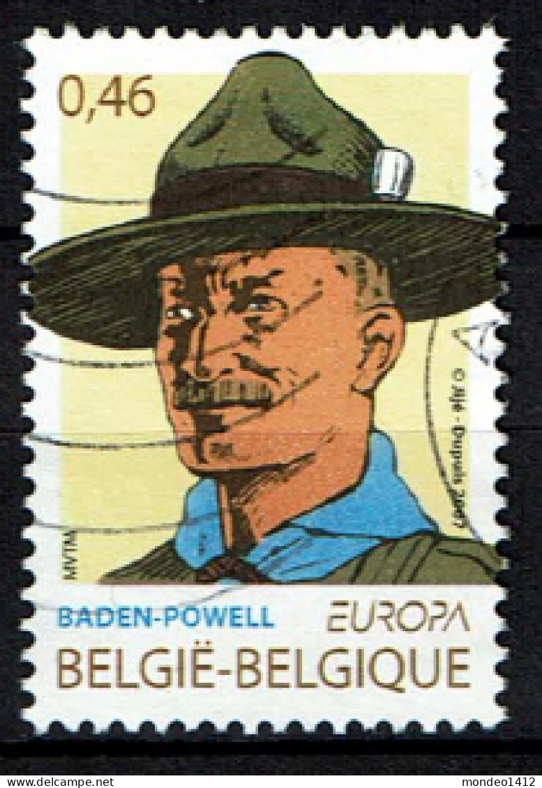 België OBP 3633 - Europa, Scoutisme, Baden-Powell, Centrale Stempel - Used Stamps