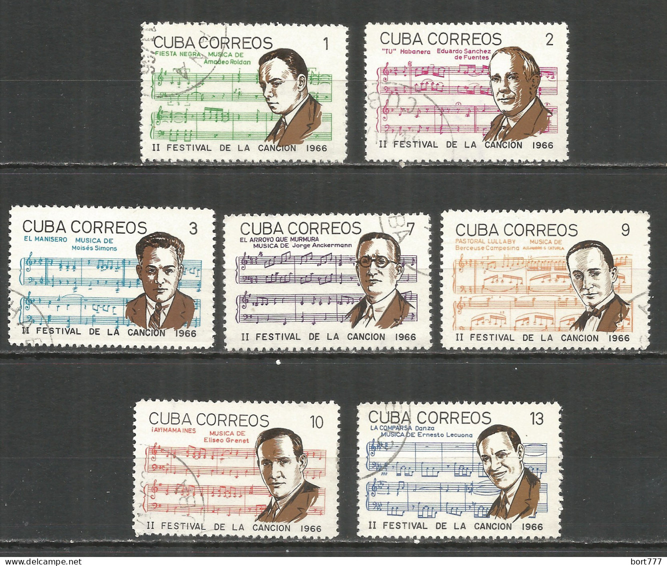 Caribbean 1966 Year , Used Stamps Set Mi# 1226-32 - Gebruikt