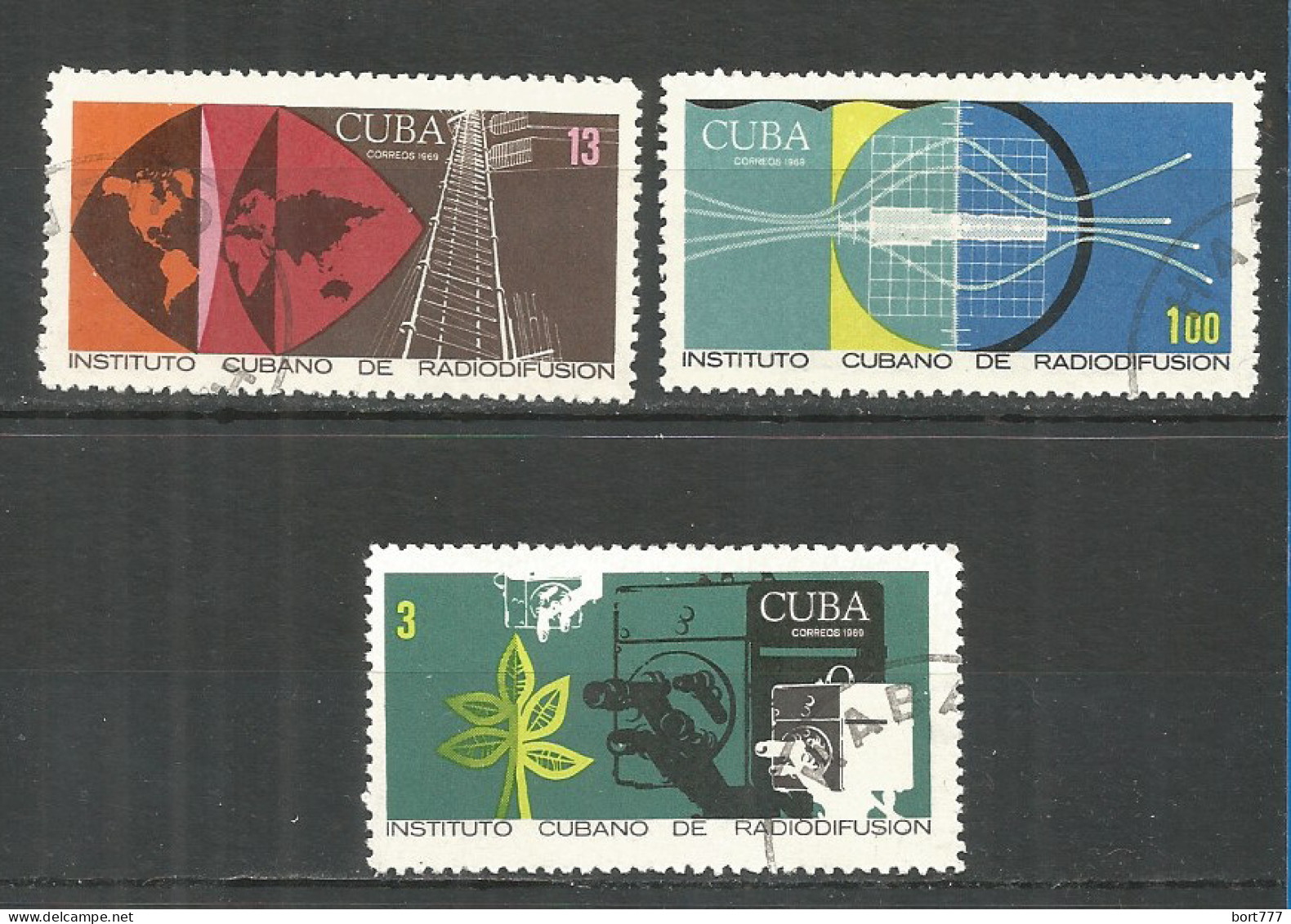 Caribbean 1969 Year , Used Stamps Set Mi# ​​​​​1480-82 - Gebruikt