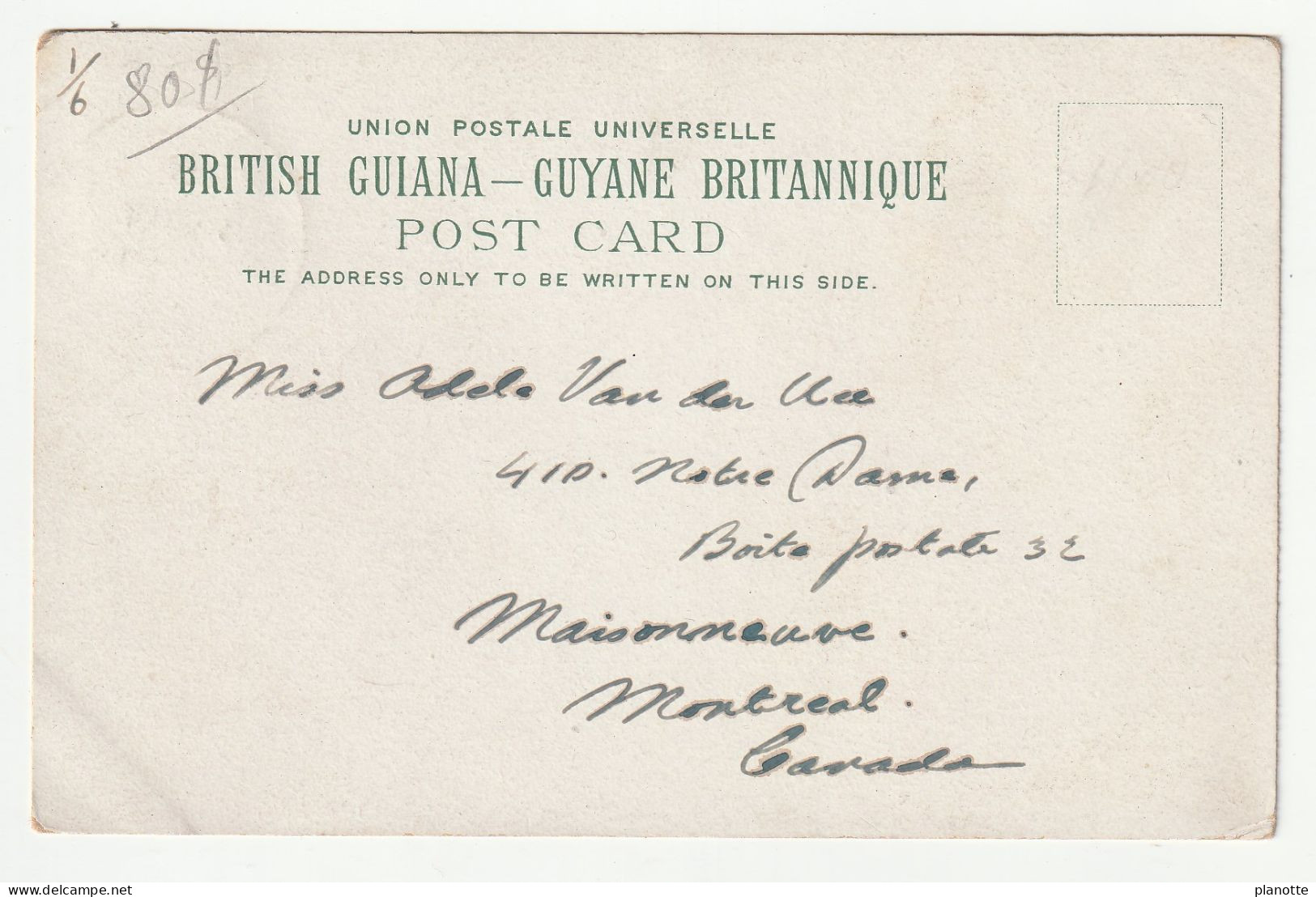 British Guiana / Guyane Britannique - Coolie Girl With Piercing - Demerara - Old Pc 1900s Travelled With STAMP - Guyana (formerly British Guyana)