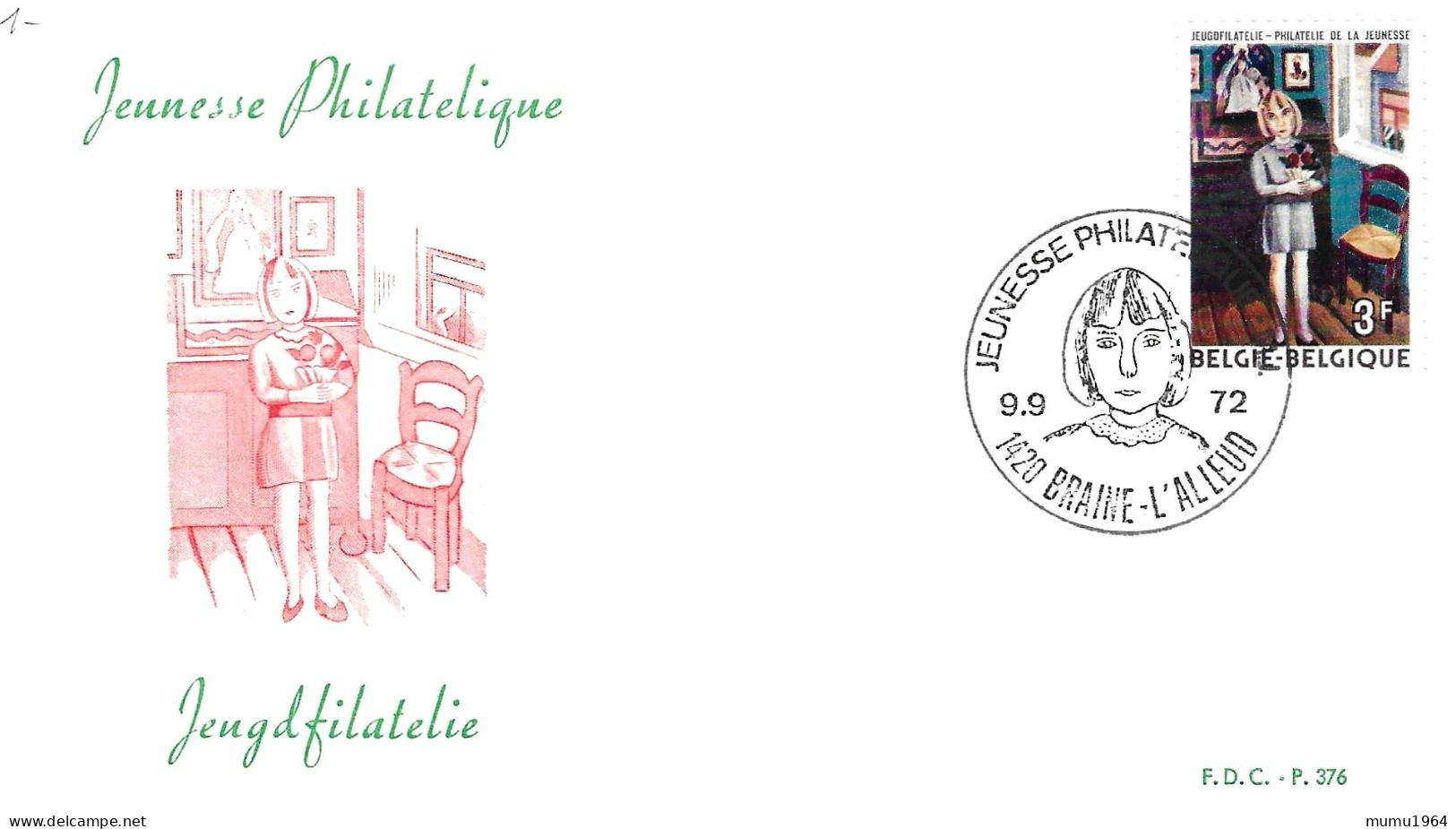 COB - FDC N° 376 - Timbre N° 1638 - 1961-1970