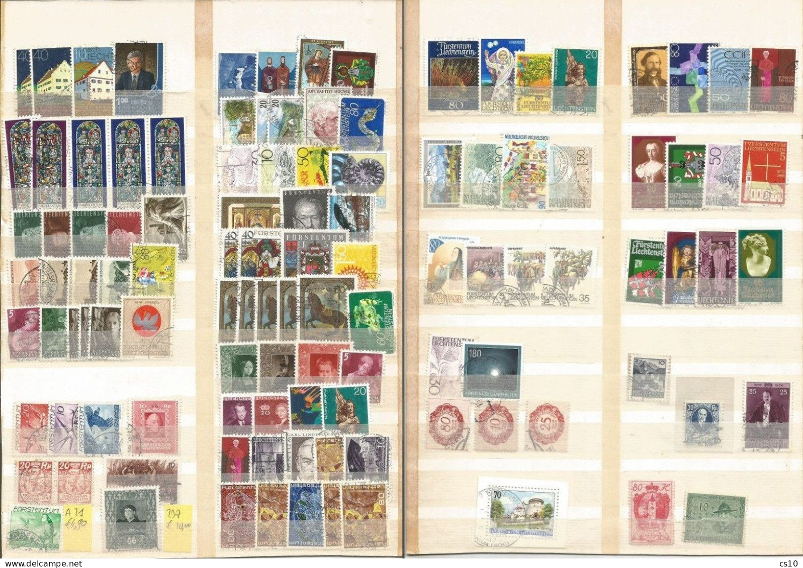 Liechtenstein Small Lot Of Used Stamps Incl. Some HVs - Alla Rinfusa (max 999 Francobolli)