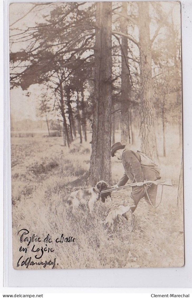 MARVEJOLS : Carte Photo D'une Partie De Chasse En LOZERE (photo PLANCHON à MENDE)  - Très Bon état - Marvejols