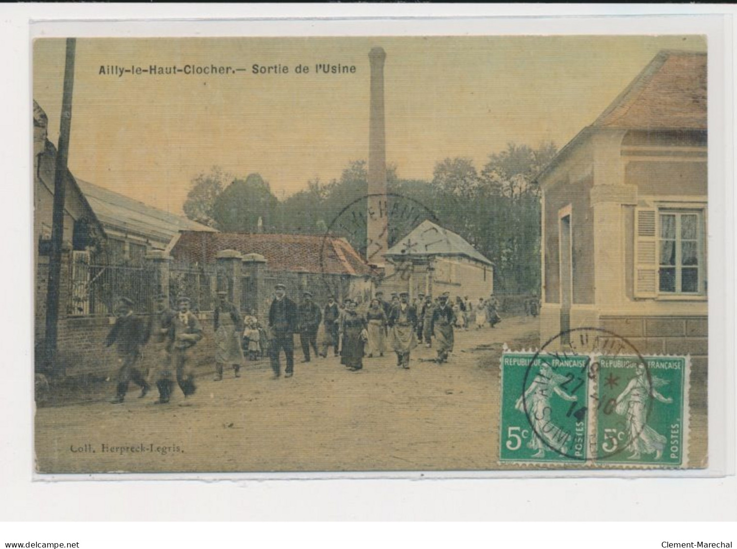 AILLY LE HAUT CLOCHER - Sortie De L'usine - Toillée - Très Bon état - Ailly Le Haut Clocher