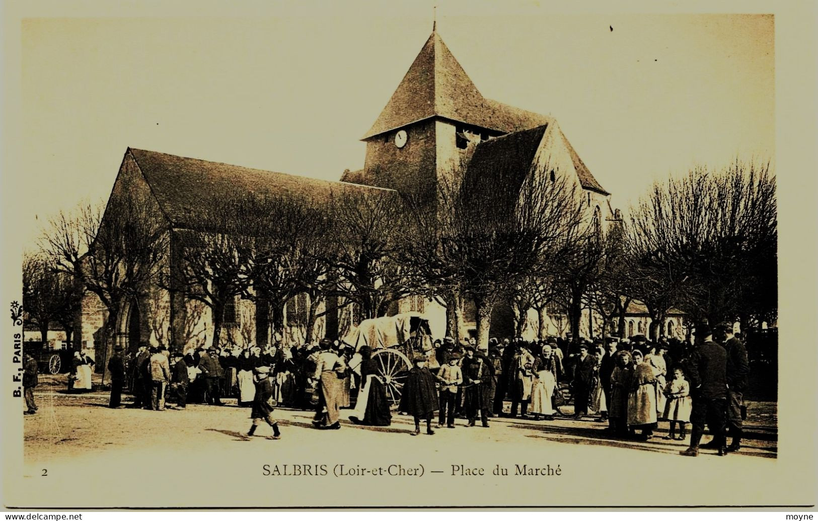 1814 -  SALBRIS : Marché Sur La Place -  Dos Non Séparé , D' Avant 1904 - Salbris