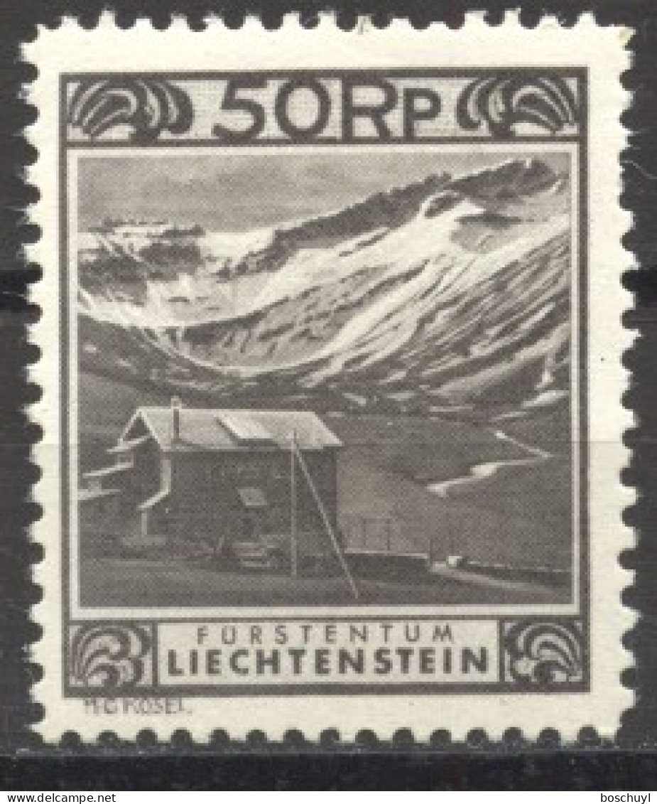 Liechtenstein, 1930, Mountains, Landscape, Scenery, 50 Rp, MNH, Michel 102C - Ongebruikt