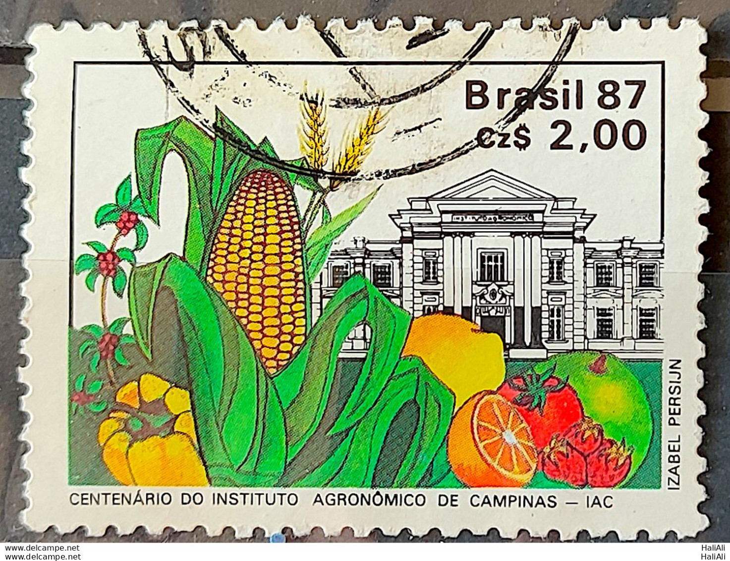 C 1553 Brazil Stamp 100 Years Agronomic Institute Of Campinas Education Corn 1987 Circulated 3 - Gebraucht