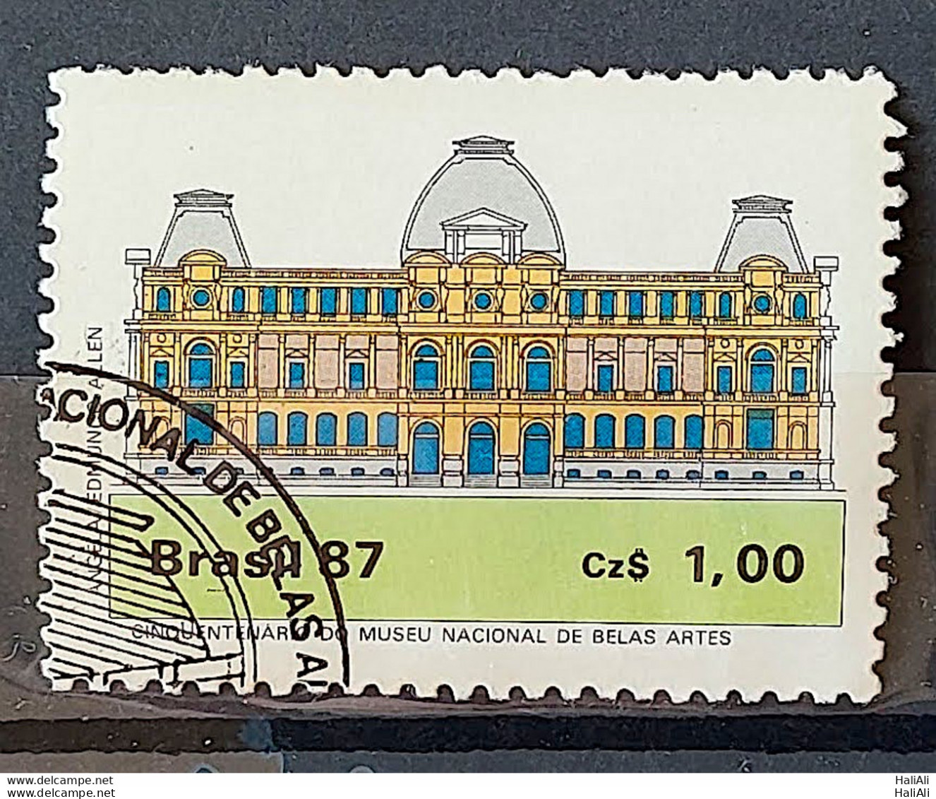 C 1542 Brazil Stamp 50 Year Museum Of Fine Arts Architecture 1987 Circulated 5 - Gebraucht