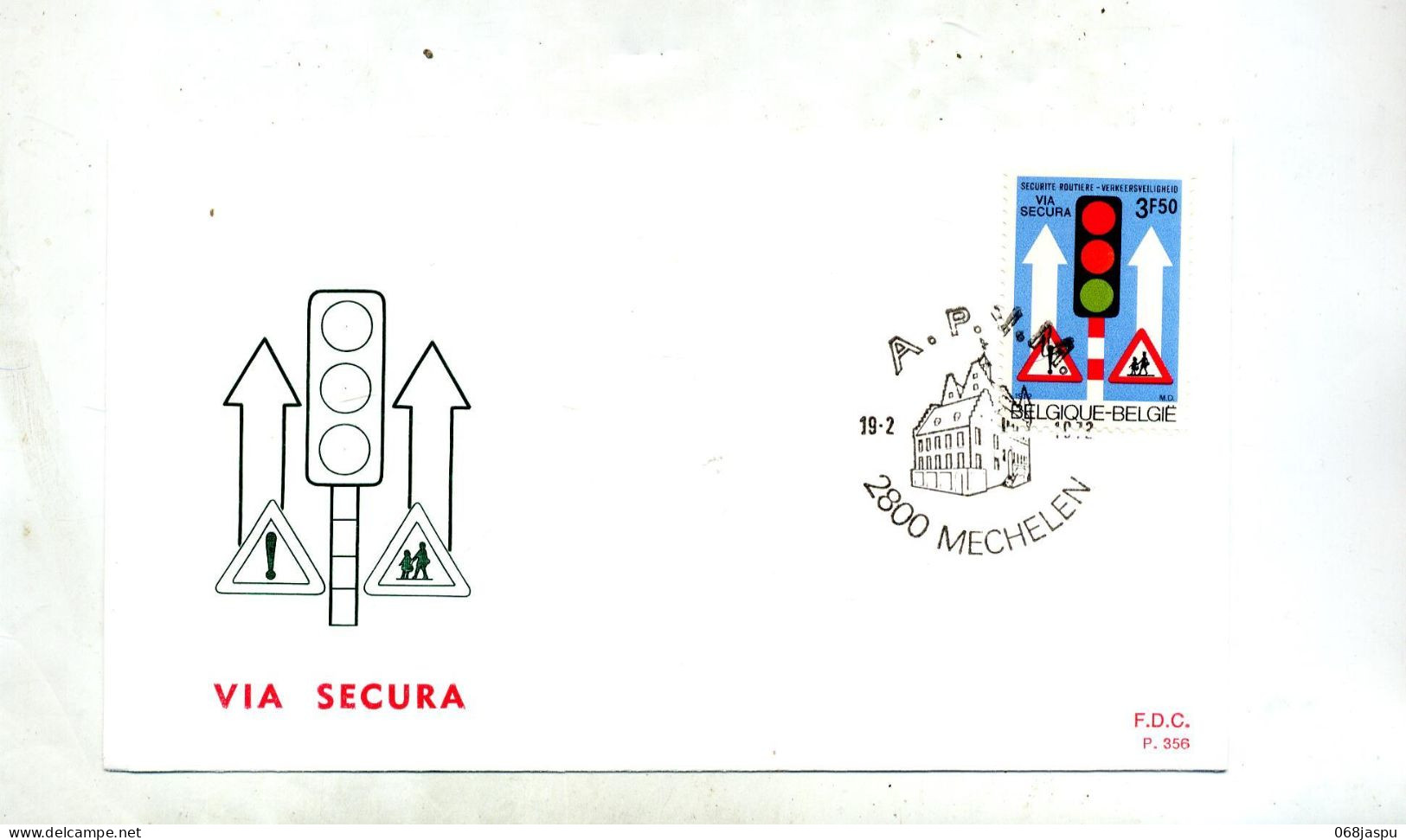 Lettre Cachet Mechelen Securite Routiere - Lettres & Documents