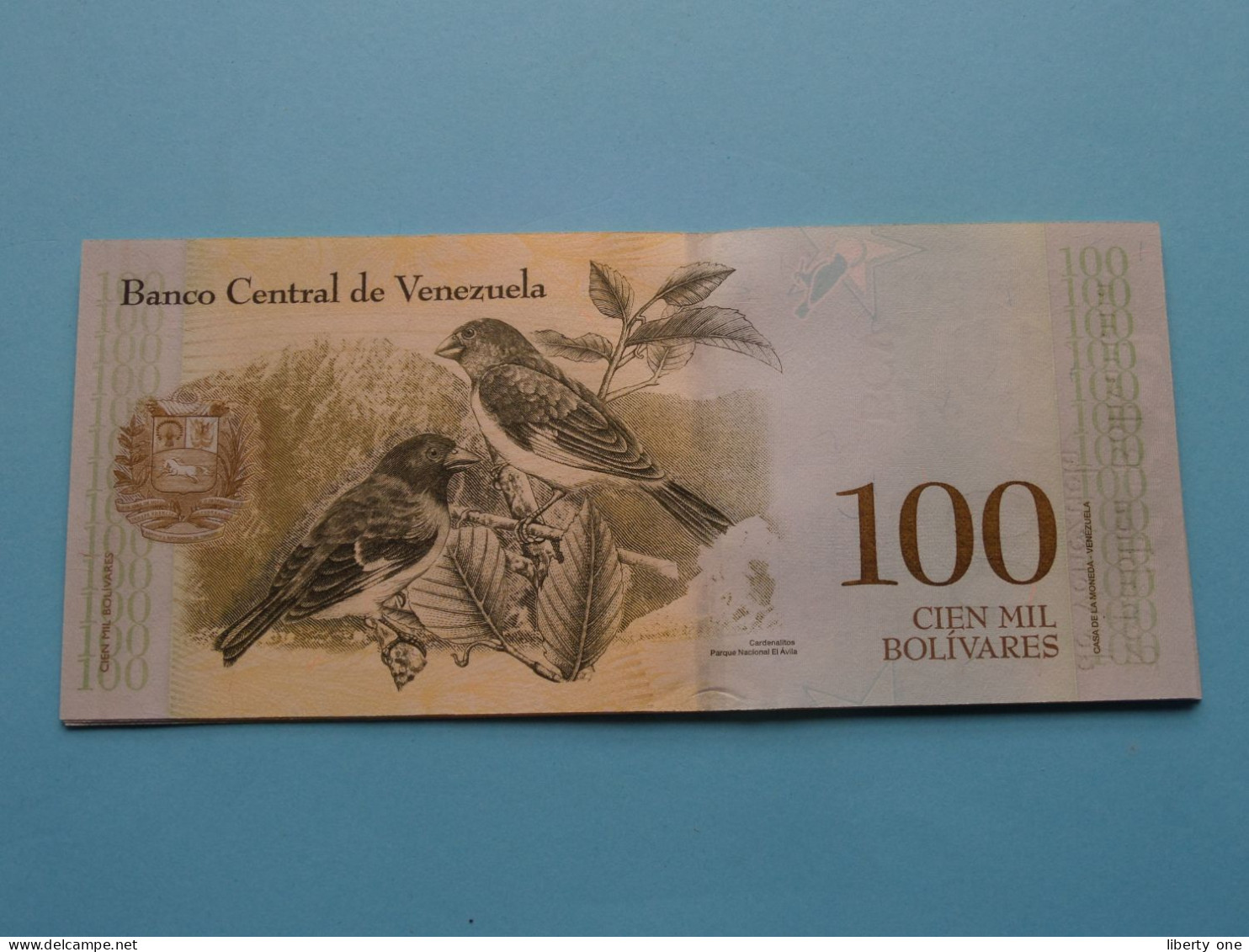 100 - Cien Mil Bolivares > 13 De Diciembre De 2017 > Republica Bolivariana De Venezuela ( For Grade, Please See Photo )! - Venezuela