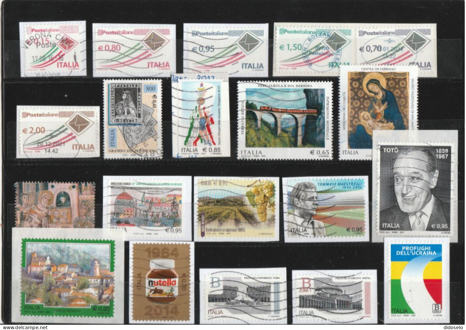 Italy - Lot Of Used Stamps / On Paper / Self Adhesive - 2011-20: Oblitérés