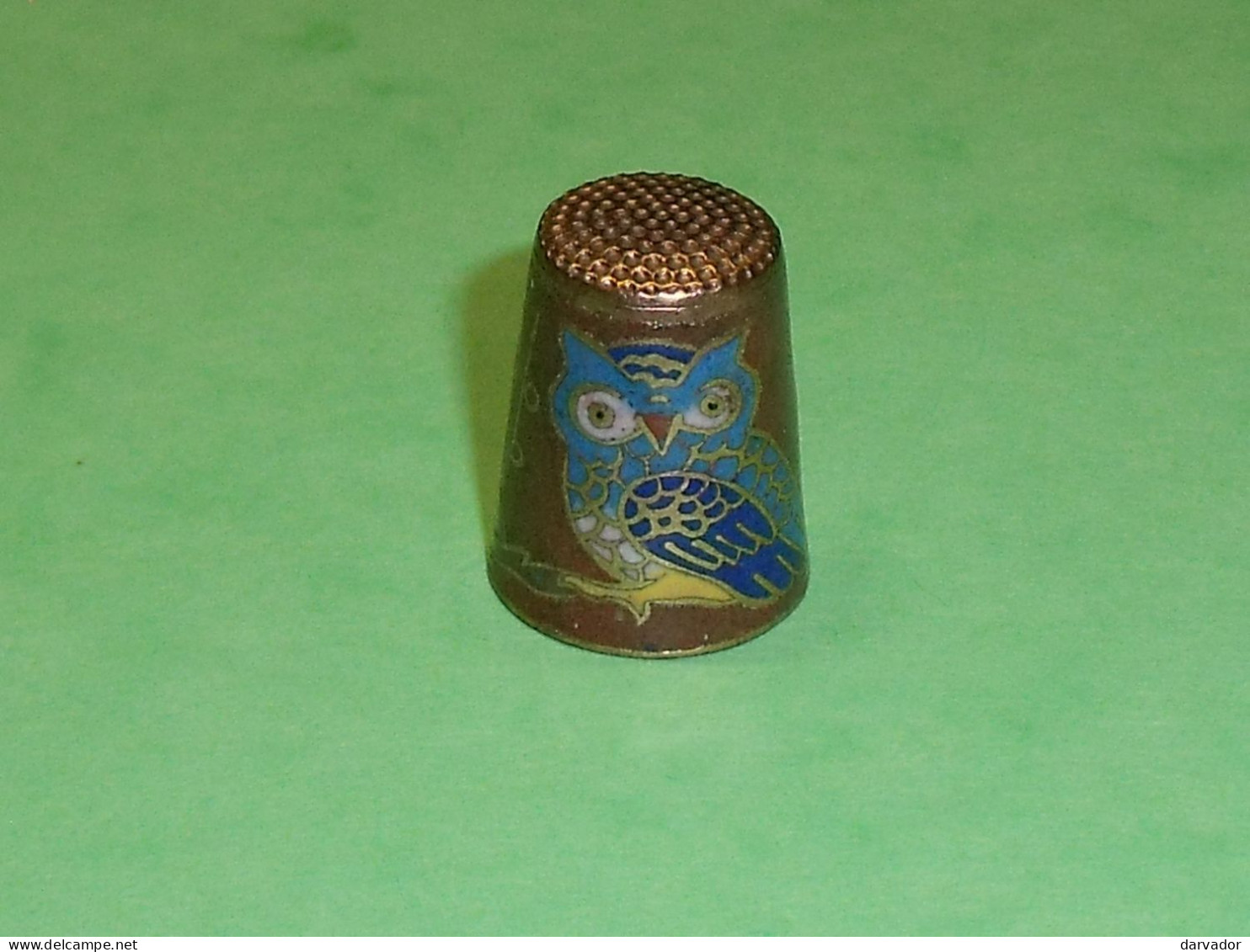 TB110C / Dé /Dés à Coudre / Animaux : Oiseau , Chouette  , Hibou  ( Métal ) - Thimbles