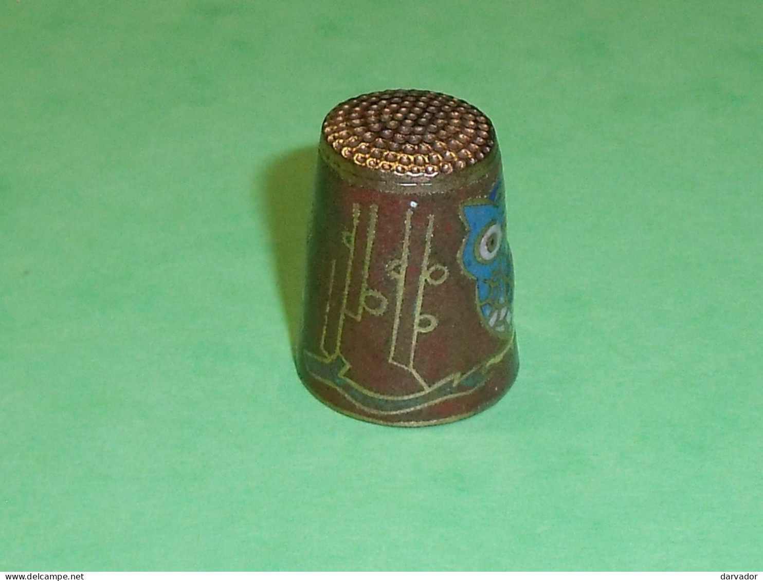 TB110C / Dé /Dés à Coudre / Animaux : Oiseau , Chouette  , Hibou  ( Métal ) - Thimbles