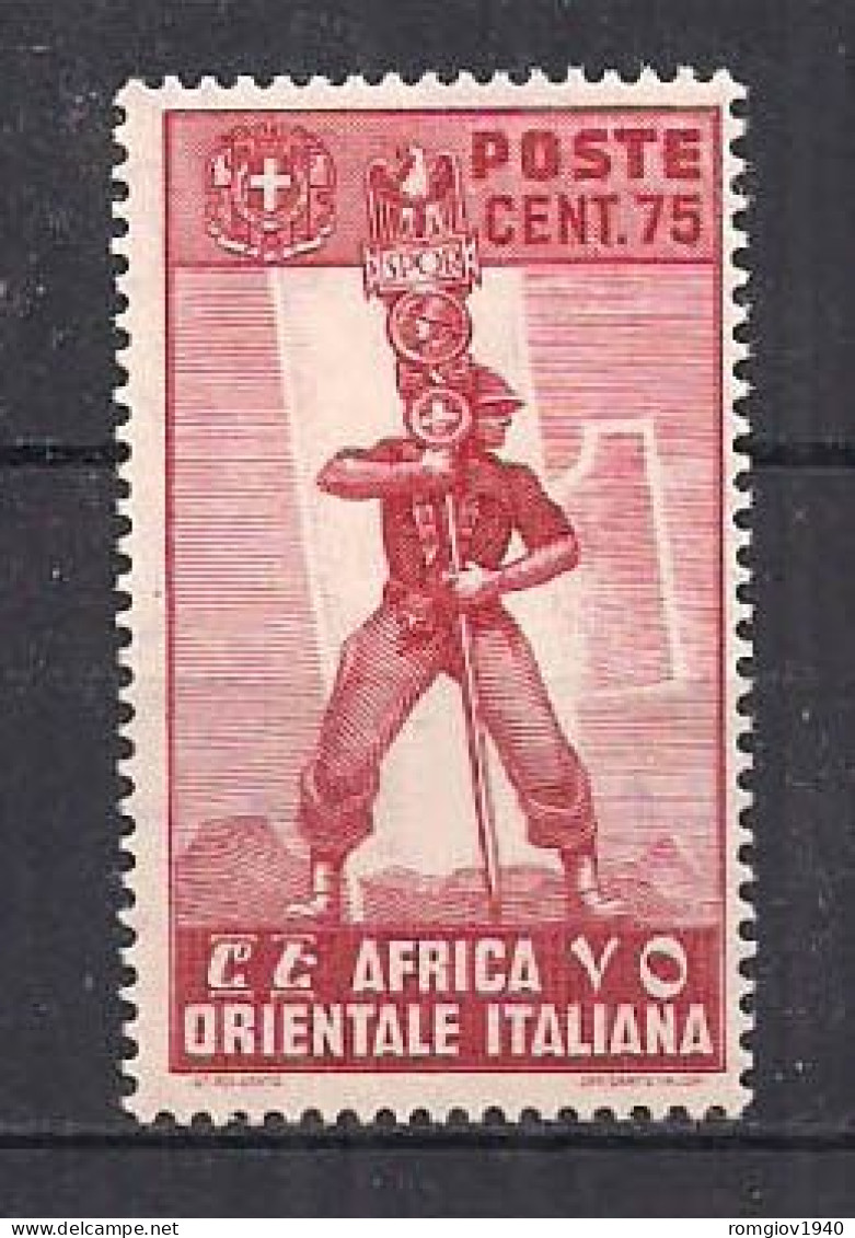 COLONIA ITALIANA  A.O.I. 1938 SOGGETTI VARI SASS. 11   MNH XF - Afrique Orientale Italienne