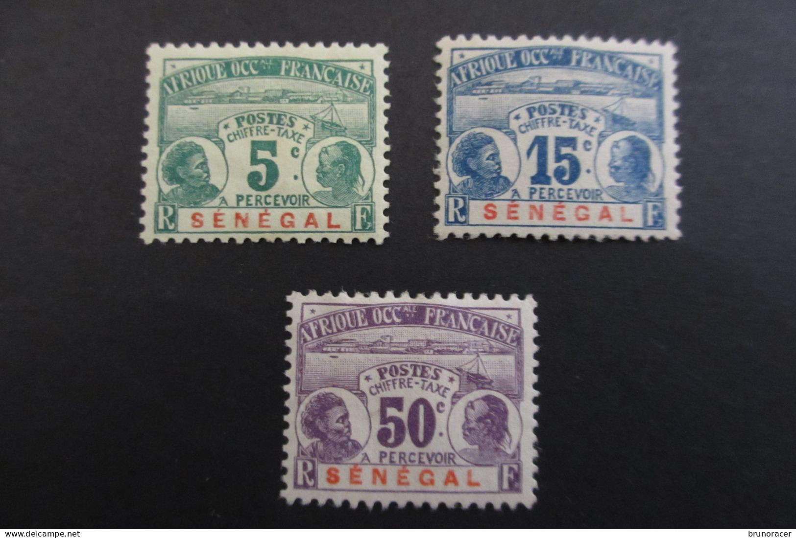 SENEGAL TAXES N°4/6/9 NEUF* COTE 36 EUROS VOIR SCANS - Timbres-taxe