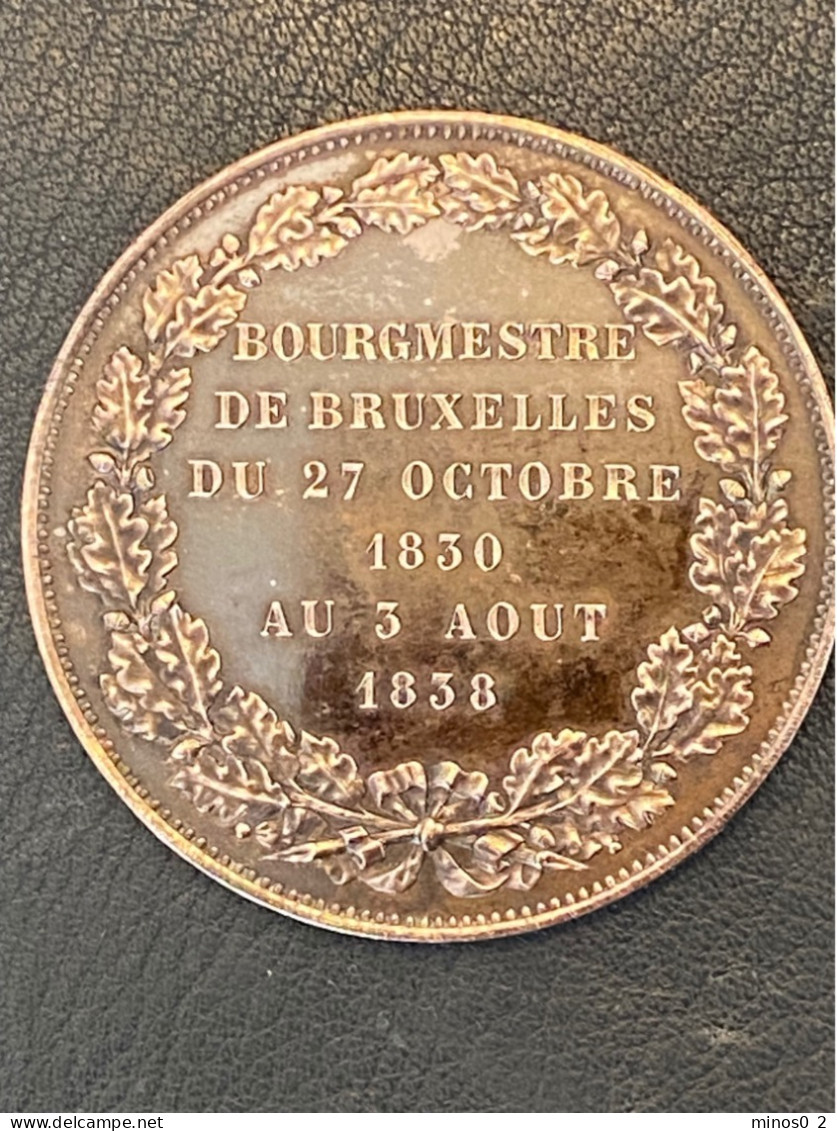 Nicolas Jean ROUPPE Médaille 1838 Leclercq  Bronze - Andere & Zonder Classificatie