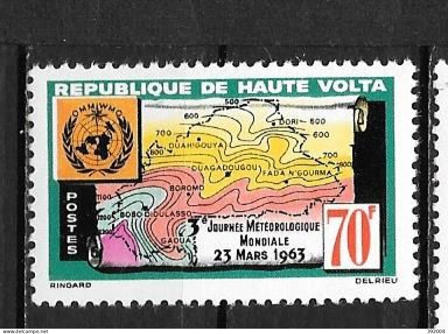 1963 - N° 109**MNH - Météorologie Mondiale - Upper Volta (1958-1984)