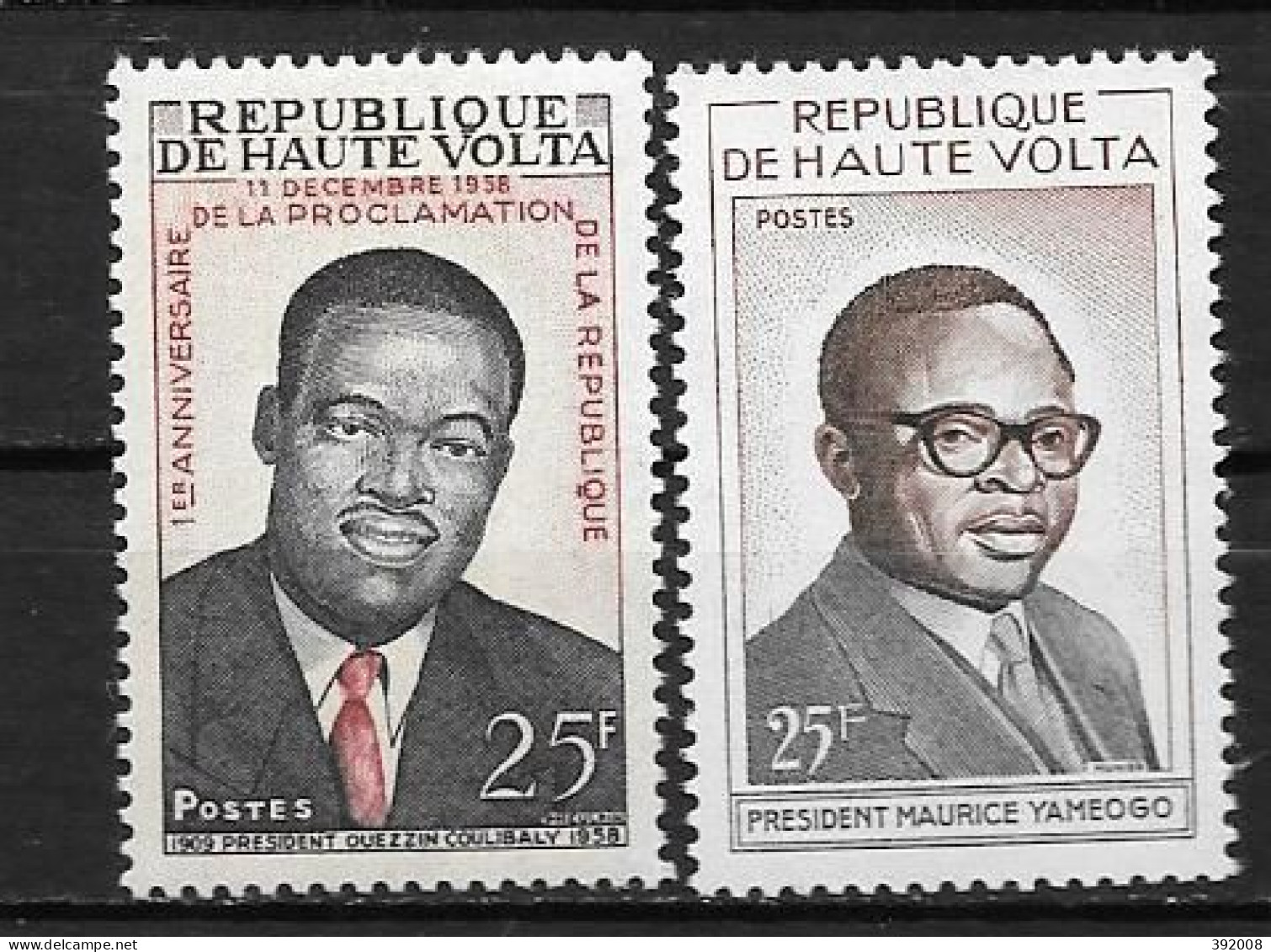 1959 - 70 + 89**MNH - Présidents Coulibalt Et Yameogo - Upper Volta (1958-1984)