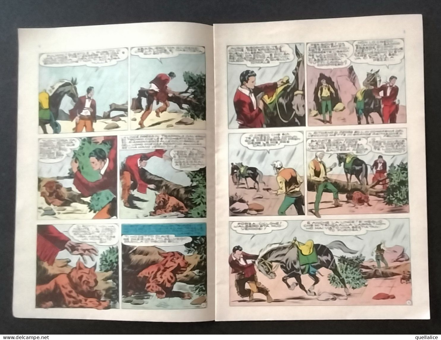 03930 "PECOS BILL - UN PREZIOSO ALLEATO - EPISODIO NR 3 10 AGOSTO 1956 - PUBBL.NE QUINDICINALE" FUMETTO PERIODICO ORIG. - Autres & Non Classés