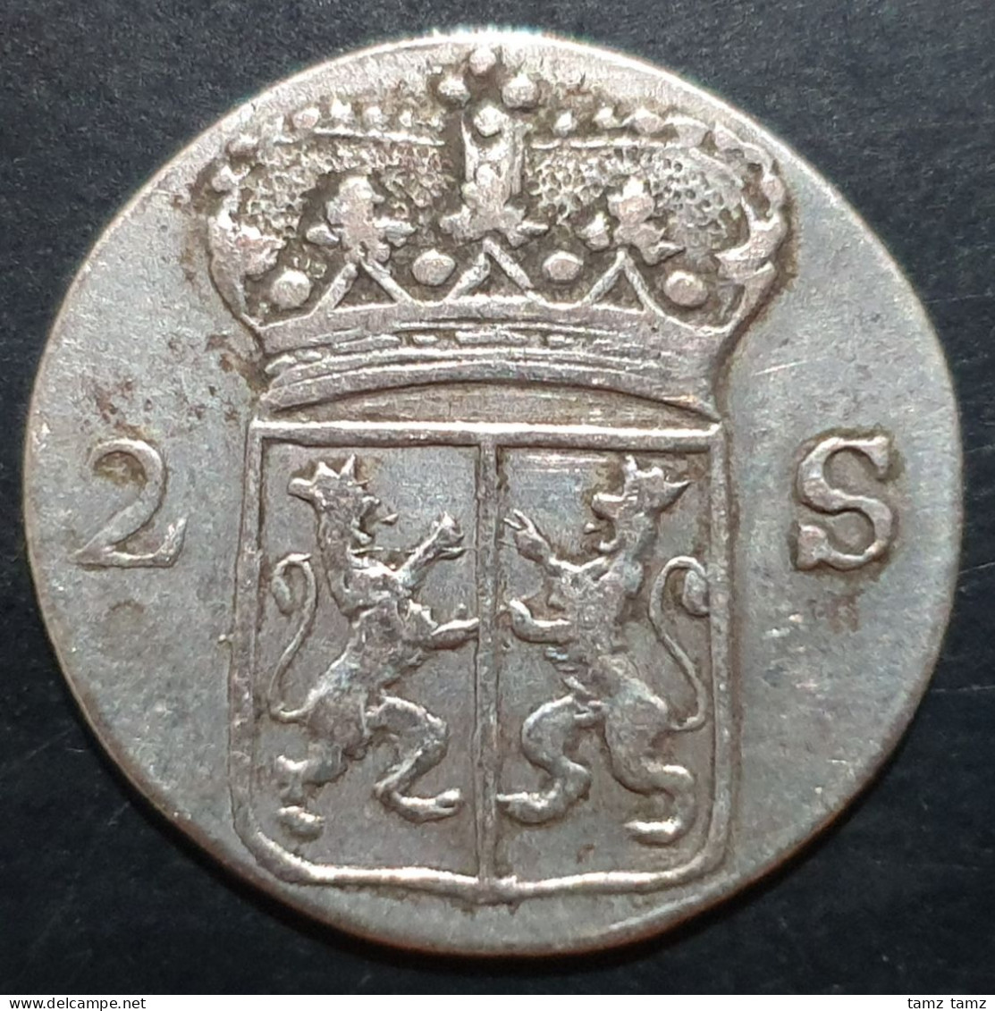 Provincial Dutch Netherlands Gelria Gelderland 2 Stuiver 1785 Silver - Monedas Provinciales