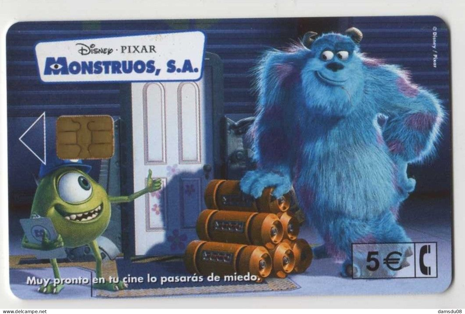 Espagne 5€ Disney Pixar Monstruos SA   12/01 251.700 Exemplaires Vide - Basic Issues