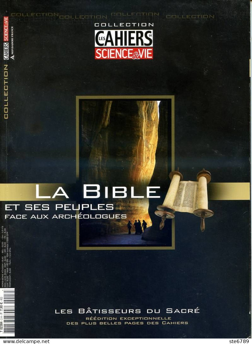 LES CAHIERS DE SCIENCE ET VIE  N° 3 Hors Serie LA BIBLE ET SES PEUPLES - Wetenschap