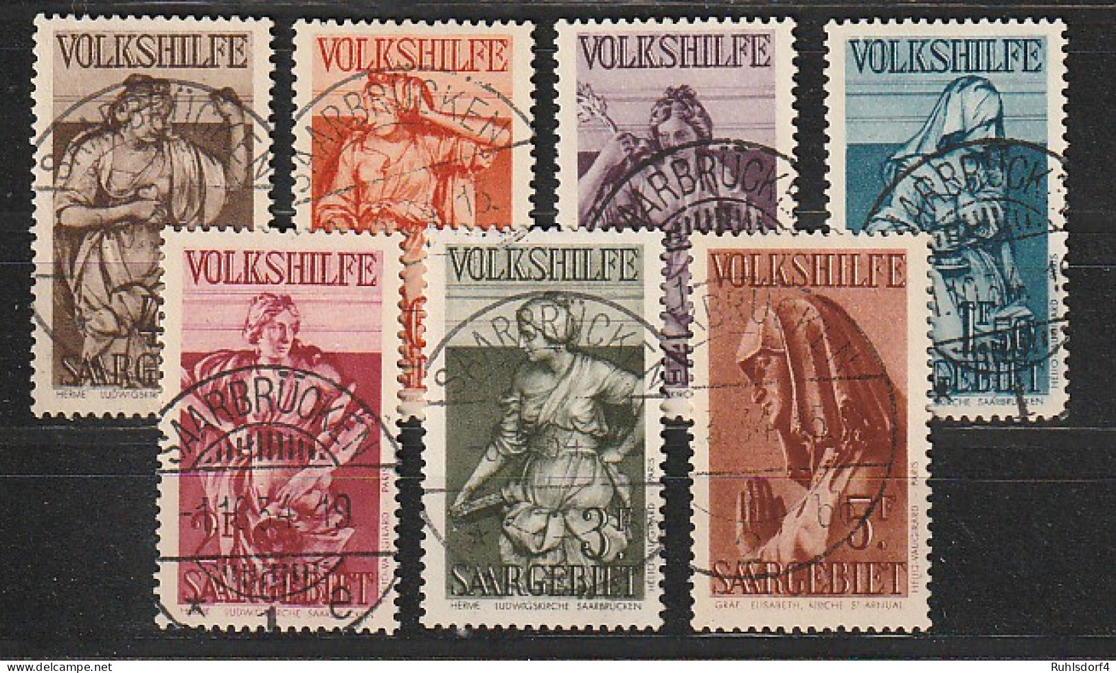 Saargebiet: Volkshilfe 1934, Gest., BPP-geprüft - Other & Unclassified