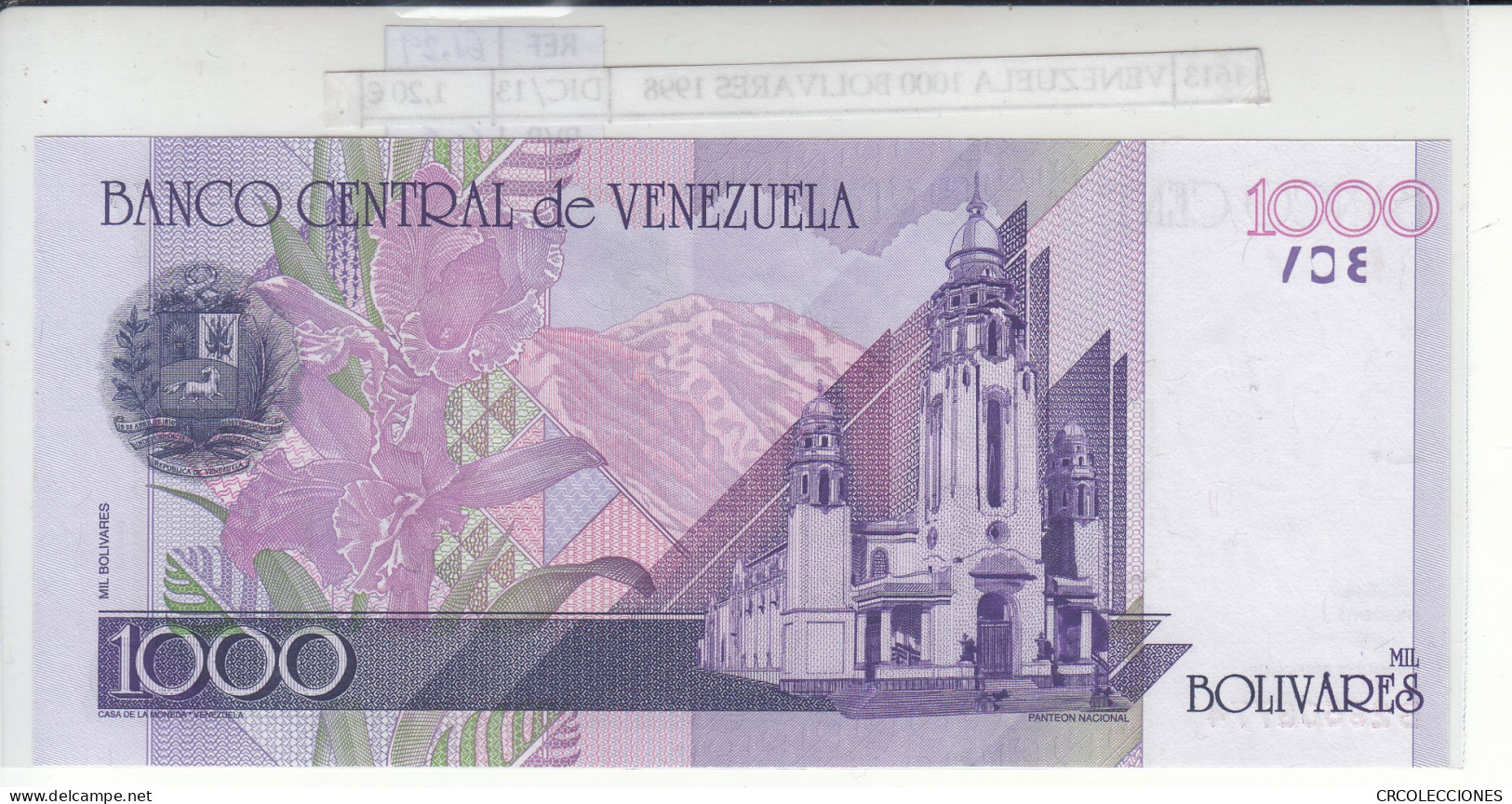 BILLETE VENEZUELA 1.000 BOLIVARES 1998 P-79  - Other - America