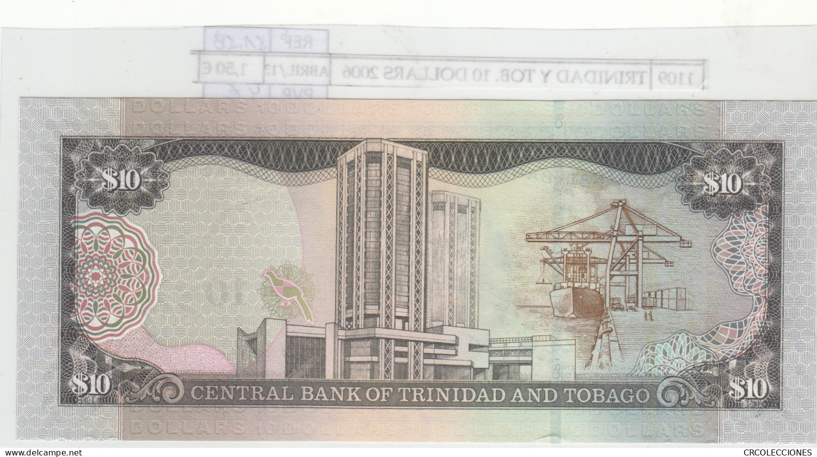 BILLETE TRINIDAD Y TOBAGO 10 DOLARES 2006 P-48a  - Autres - Amérique