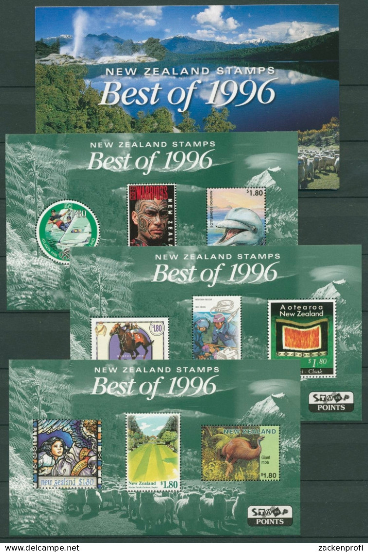 Neuseeland 1997 Die Besten Marken D. Jahres 1996 Block 60/62 Postfrisch (C25663) - Hojas Bloque