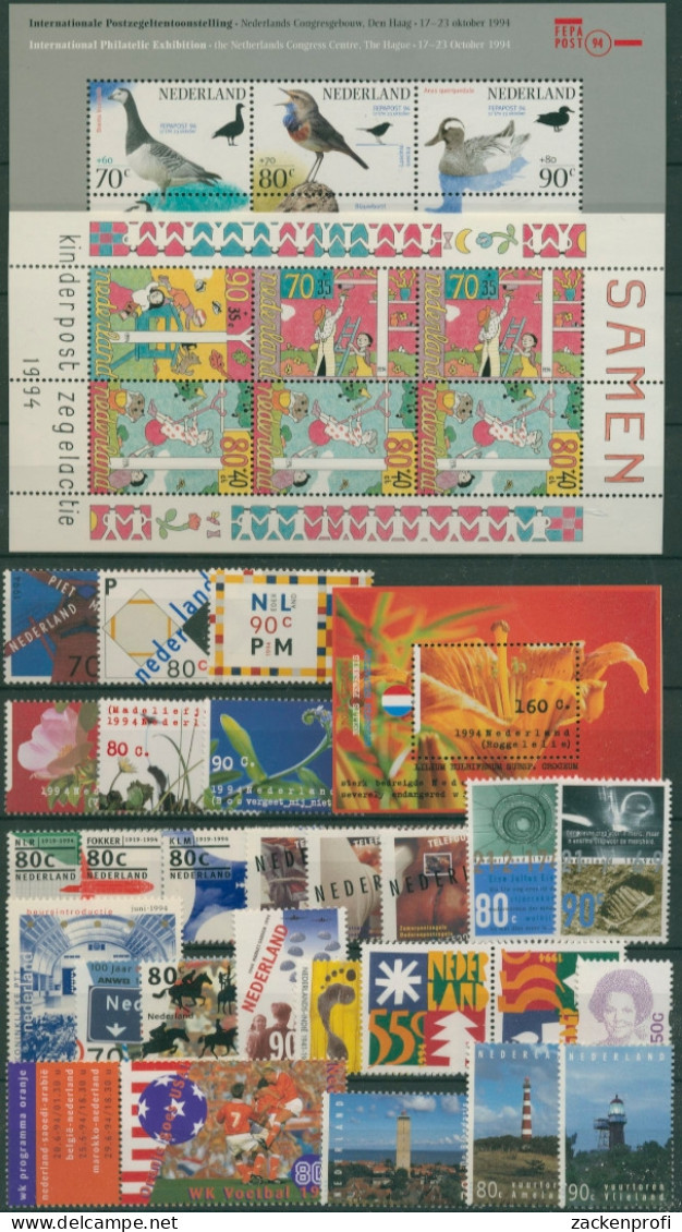 Niederlande Kompletter Jahrgang 1994 Postfrisch (SG30787) - Full Years