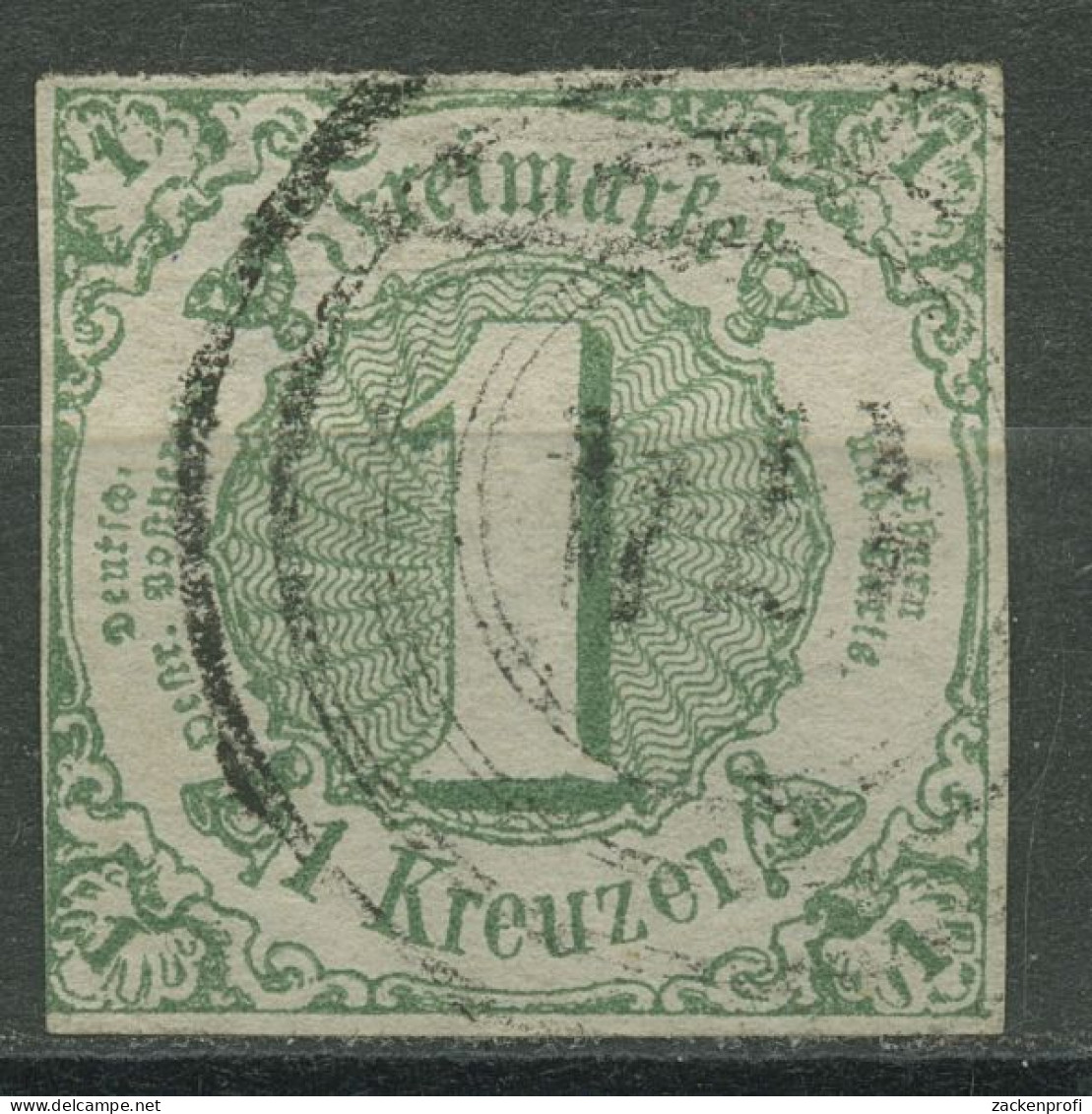 Thurn Und Taxis 1859/61 1 Kreuzer 20 Gestempelt - Other & Unclassified