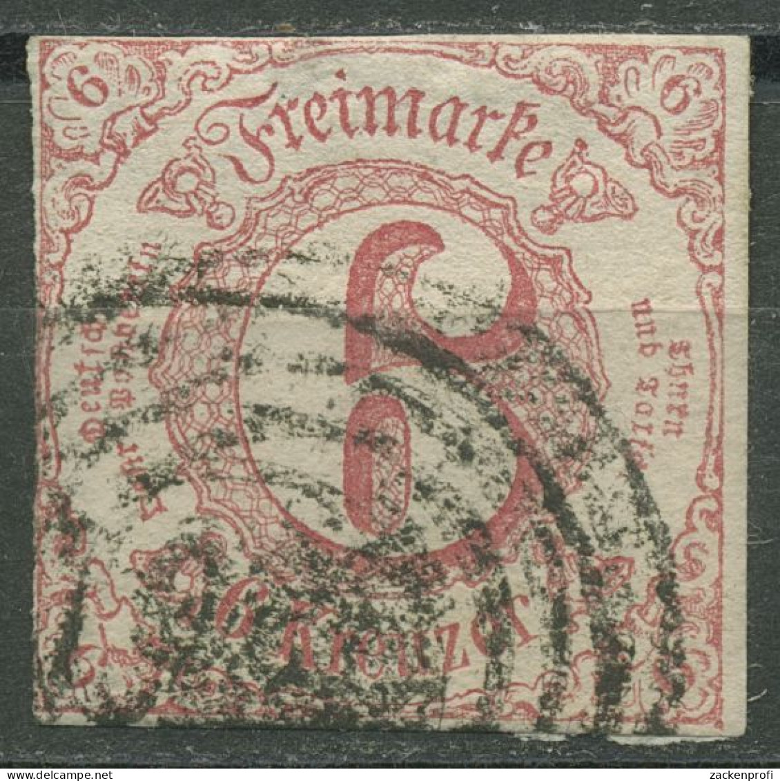 Thurn Und Taxis 1859/61 6 Kreuzer 22 IB Gestempelt - Other & Unclassified