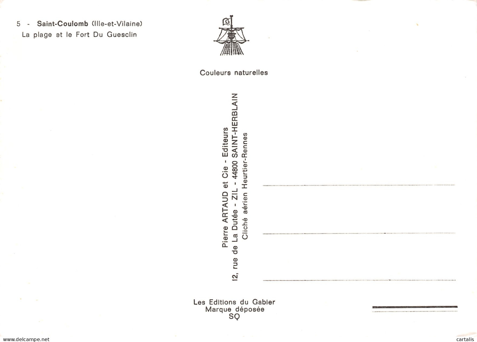 35-SAINT COULOMB-N°3782-D/0391 - Saint-Coulomb