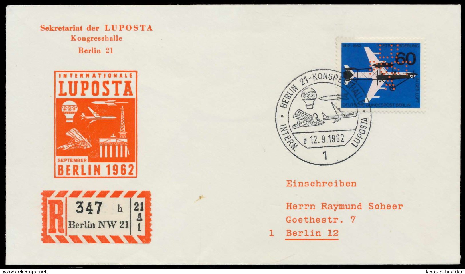 BERLIN 1962 Nr 230-LL ESST Zentrisch Gestempelt Briefstück Gepr. X642516 - Used Stamps