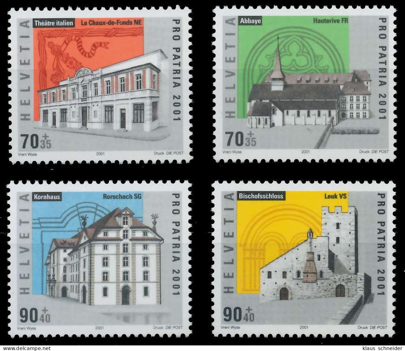 SCHWEIZ PRO PATRIA Nr 1753-1756 Postfrisch X64BDC2 - Unused Stamps
