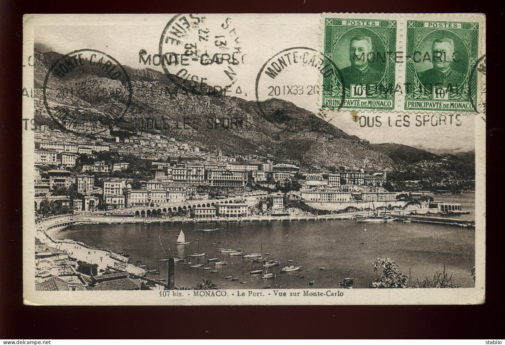 MONACO - LE PORT - TIMBRES - Hafen