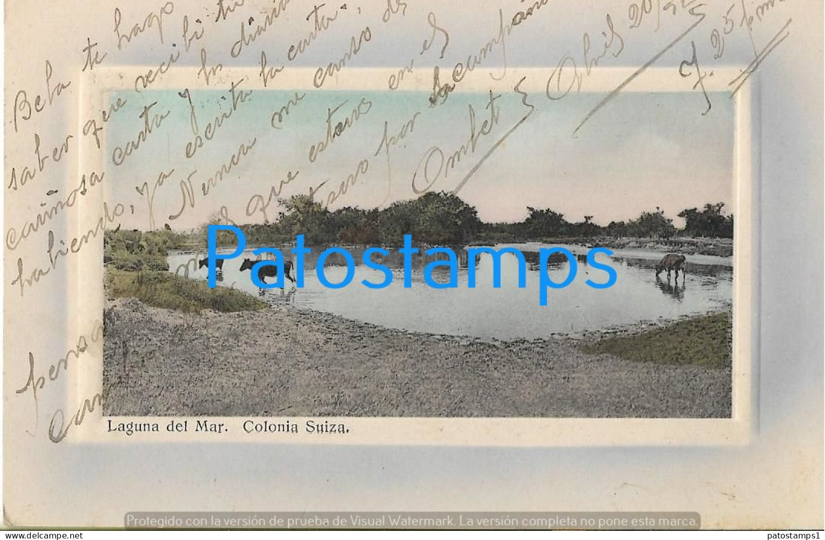 227864 URUGUAY COLONIA SUIZA LAGUNA DEL MAR POSTAL POSTCARD - Uruguay